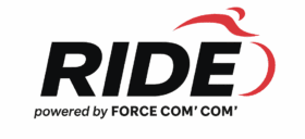 Logo transparent site web RIDE powered by FORCE COM' COM'